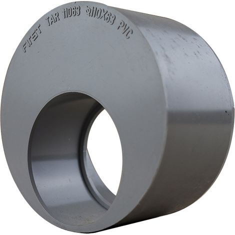 First Plast – Tampon de réduction PVC mâle femelle 110/63 – Raccord d'évacuation pour réseaux sanitaires – Taux d'expansion supérieur à 800% sous chaleur (1/4)
