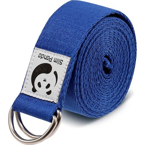 Sangle Yoga 180/250 cm pour Étirements, Ceinture Yoga avec Fermeture en Métal pour Les Yogis Débutants et Confirmés (1/5)