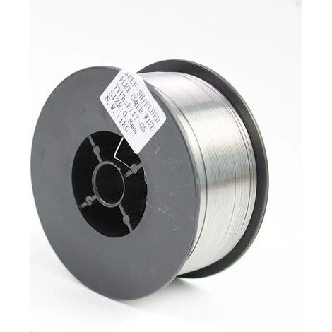 Bobine de Fil Fourre de Flux Sans Gaz Auto-blinde E71T-GS 0.8mm 1kg Pour le Soudage MIG Universel Pour Tous Azimuts (1/4)