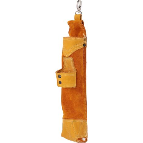 Sac d'électrode ignifuge, support de baguette de soudage en cuir PU, pochette de rangement portable épaissie au feu (1/5)