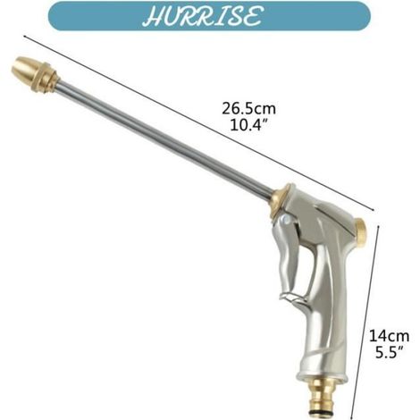 Sonew Pulvérisateur de tuyau d'eau en métal Pulvérisateur D'eau à Haute Pression de Buse de Tuyau D'arrosage en piscine outils (1/5)