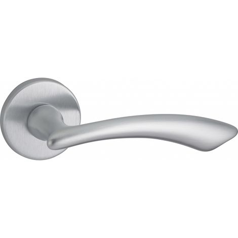 THIRARD - Paire de béquilles Maxima pour porte, carré 7mm, chromé satiné - THIRARD (1/2)