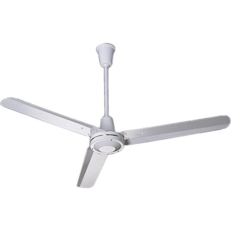 Helios DVW 140 Deckenventilator 3-Blatt-Laufrad, 1400mm, 75W, 230V, Metall, Weiß
