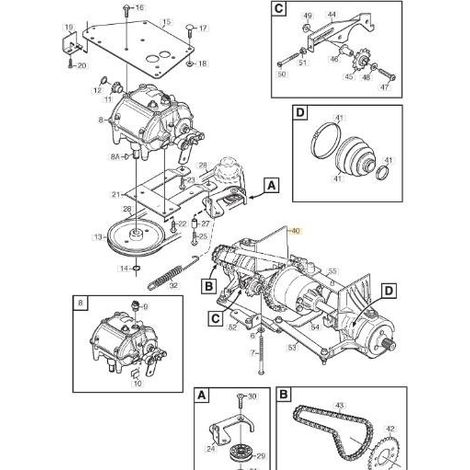 ORIGINAL-HINTERACHSE-KIT STIGA - 1134-7760-01