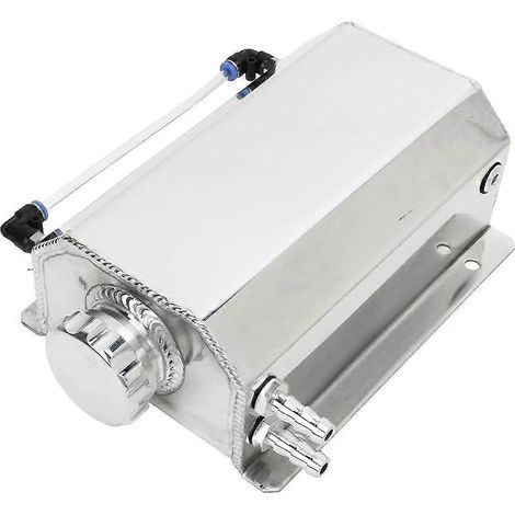 Réservoir de trop-plein de liquide de refroidissement en alliage d'aluminium, capacité 2 L, réservoir de radiateur universel pour la plupart des voitures (1/5)