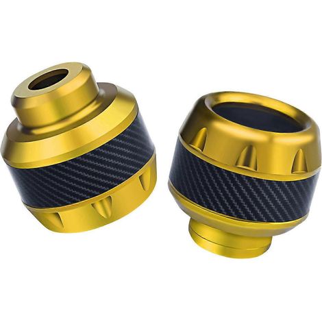 2x Motorrad-Gabelschutzkappen, Universal-Schraubkappen, Radschleiferschutz, Sturzschutzpads