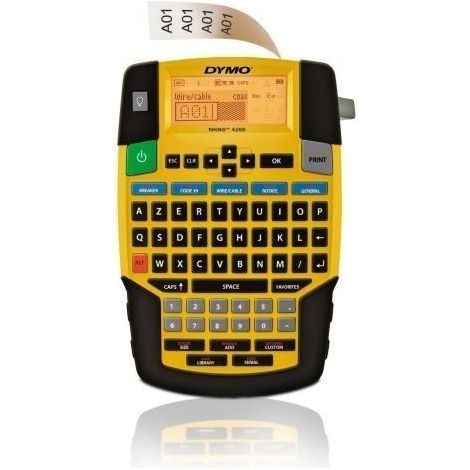 Dymo Rhino 4200 étiqueteuse noire et jaune portable (1/6)