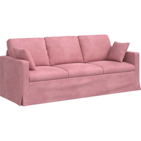 Canapé Rose 198 x 78 x 80 cm Velours (1/5)