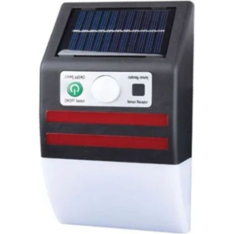 Applique Lampada Solare Emergenza Parete Sensore Movimento Luce Rossa TE-B0598 (1/5)