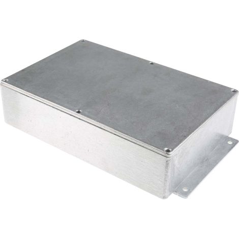 Boîtier RS PRO en Fonte d'aluminium, 252 x 146.1 x 55.5mm, Argent, Blindé ( Prix pour 1 ) (1/3)