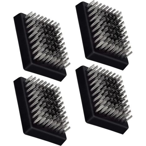 Filiyano-Lot de 4 têtes de brosse de rechange pour barbecue, brosse métallique Leonyo, brosse de nettoyage pour barbecue offerte, têtes de brosse et (1/4)