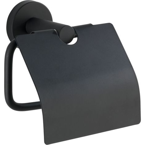 BOSIO porte-papier toilette noir mat design industriel (1/5)
