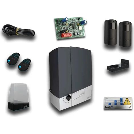 Kit d&39automatisation pour portail coulissant CAME BXV PLUS 400 kg 24 V BUS – 8K01MS-056 (1/3)