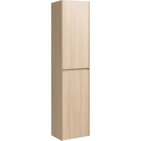 Naturel Verona Armario alto de madera clara con dos puertas, 40x30x170cm (VERONAV40SD)