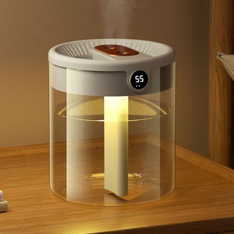 Leiser Ultraschall-Luftbefeuchter mit 2 Litern Fassungsvermögen, Top-Fill-System und automatischer Abschaltfunktion für Zuhause und Büro [Modernes weißes ABS/PC-Gehäuse] 131 x 131 x 152 mm (1/5)
