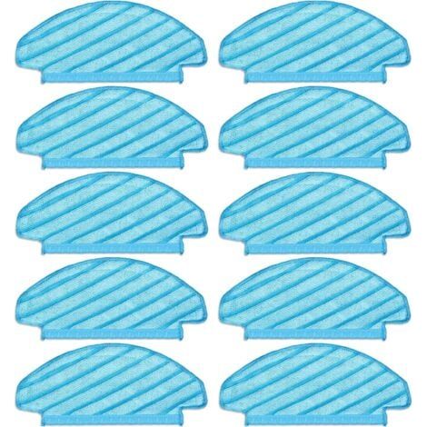(10 pièces) Tampons de vadrouille lavables et réutilisables pour aspirateur ECOVACS DEEBOT OZMO T8/ T8+/ T8 AIVI/ T9/ T9 MAX/ N8 Pro, chiffons de vadrouille, lingettes de nettoyage durables (1/5)