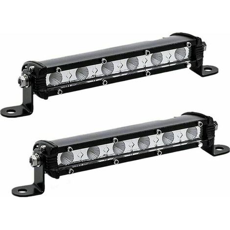 18cm 18W Slim 12V LED Feu de recul 12V LED Feu de travail Longue Distance Phare LED pour Remorque Voiture Moto 4x4 Accessoires (1/4)
