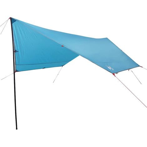 vidaXL Lona de camping impermeable azul 430x380x210 cm (1/2)