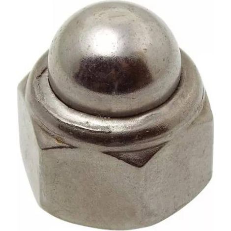 200 Ecrous Borgnes Autofreinés avec Bague Nylon M4 mm - DIN 986 - Inox A2 - D-Work