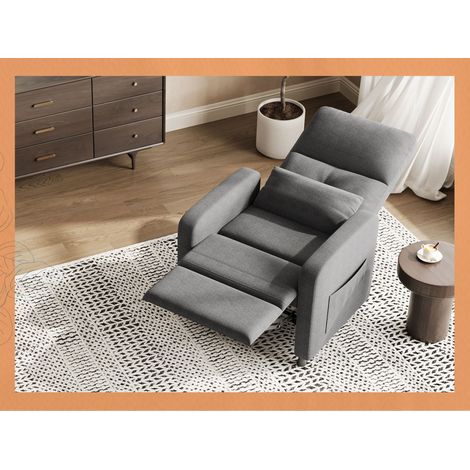 Fauteuil relax électrique inclinable - Massage coloré + chauffage - Dossier et repose-pieds réglables, soutien lombaire, assise confortable - Fauteuil salon/lecture - Tissus en lin
Coloris : Blanc (1/3)