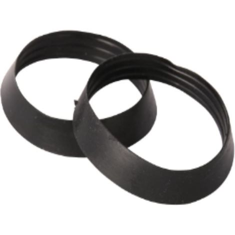 GUARNIZIONE A CUNEO PLASTICA PER SIFONE1/4 - IN PLASTICA COLORE NERO 