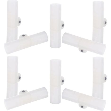 Homoyoyo Lot de 10 Connecteurs de Cadre Pliable en Plastique Blanc Articulations à Charnière Robustes pour Support de Bassin Pliable Accessoires Applicables pour Réparation et Montage