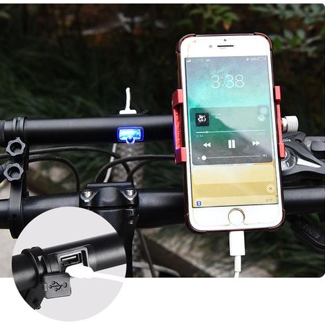 20 cm wiederaufladbare Fahrradlenkerverlängerung aus Aluminiumlegierung, multifunktionale Lenkerverlängerungshalterung, Halterung für Licht und Powerbank (1/5)