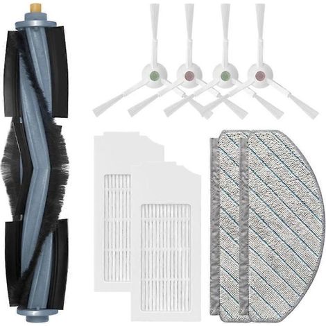 Pièces de rechange pour l'aspirateur robot T10 PLUS : brosse principale + brosse latérale + filtre HEPA + chiffon de nettoyage. (1/5)