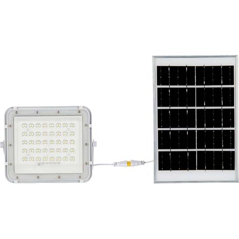 Projecteur solaire LED V-TAC 6W télécommande 4000K IP65 (1/3)