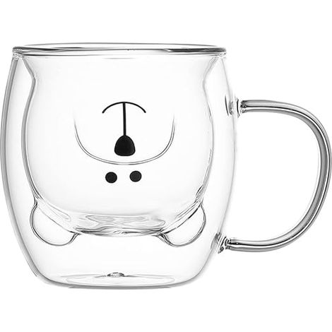 Tasses mignonnes, verres à double paroi isolés, tasses à expresso, tasses à café, tasses à thé, meilleur cadeau pour (1/5)
