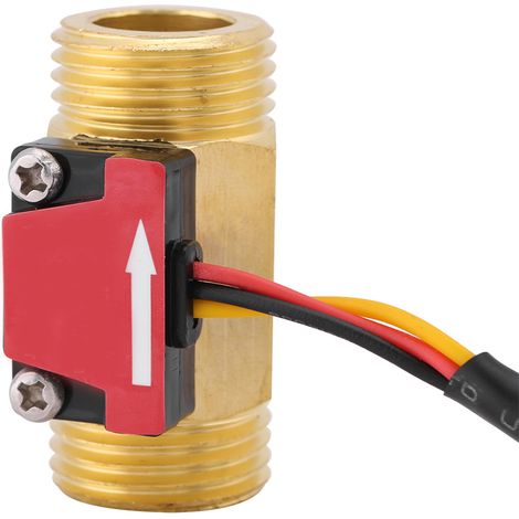 Einteiliger, magnetischer, robuster Wasserdurchflusssensor (1–25 l/min) mit G1/2-Gewinde (1/5)