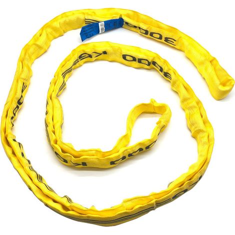 Cobaltix – Estrope synthétique ronde B22 3m – Charge maximale 3000 kg – 100% polyester haute ténacité – Gaine renforcée pour sécurité - R22013