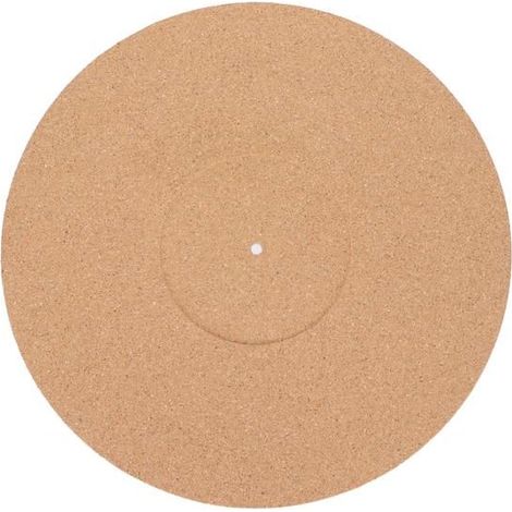 Tapis de platine vinyle antistatique en liège, style rétro, antidérapant et haute fidélité, pour disques vinyles 30 cm (12 pouces). (1/5)