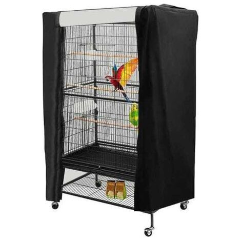 (89x64x120cm) Housse de protection anti-poussière pour cage à oiseaux, pare-soleil et housse imperméable, accessoires pour cage à oiseaux
