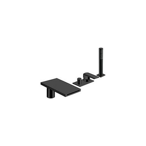 BAIN DOUCHE MURAL PROFILO ENCASTRE 3 SORTIES BLACK MAT - CRISTINA ONDYNA PF18113 (1/4)