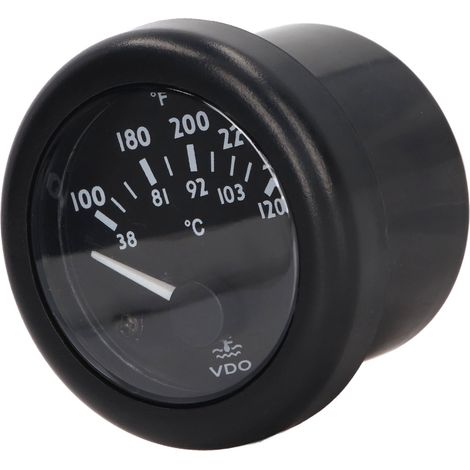 Jauge de température VDO 52mm 12V, indicateur électromagnétique à aiguille pour véhicule