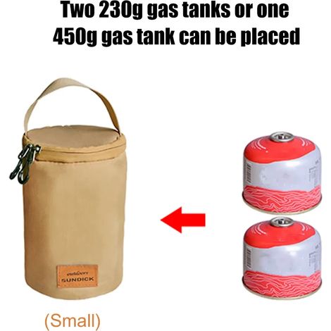 Étui de protection pour bouteille de gaz, sac de rangement pour bouteille de gaz de cuisson, housse de protection durable pour le camping en extérieur et les réchauds portables. (1/5)