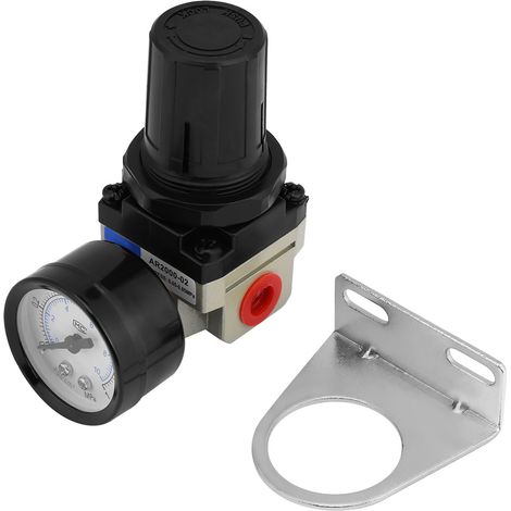 AR2000-02 G1/4 Unité de traitement des gaz d'alimentation en air, filtre et régulateur de pression avec manomètre (1/5)