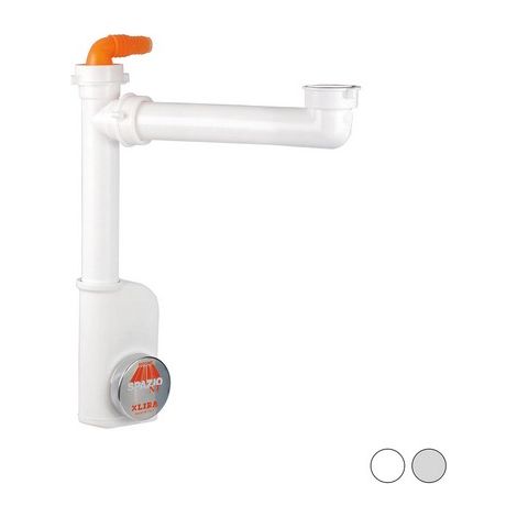SIFONE SALVA SPAZIO 1 NT EVOLUTION PER LAVELLI 1"1/2 D. 40 mm Grigio
