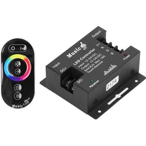 Set aus 5 vollflächigen LED-Touch-Controllern, Metallgehäuse, mit batterieloser Fernbedienung, Musik-Update-Funktion und Outdoor-Rhythmusfunktion. (1/5)