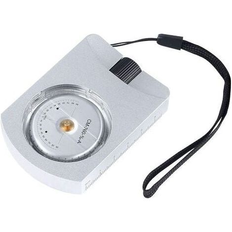 Compactómetro profesional de aluminio para altímetro preciso, medición de alturas, pendientes y ángulos, color plateado (1/4)