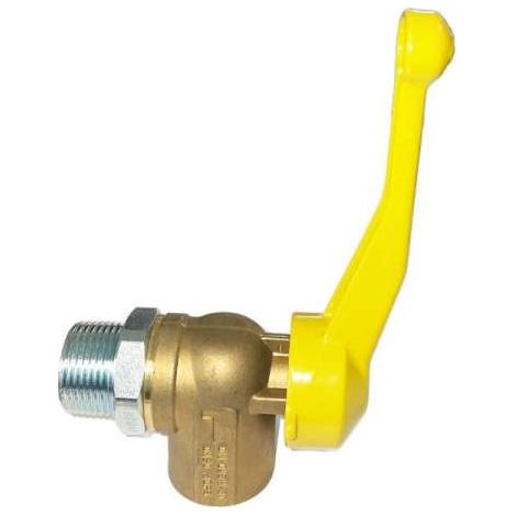 Seppelfricke GAS Eck Kugelhahn DN 20 G 3/4" mit TAE Modell 5510 für Zweirohrzähler