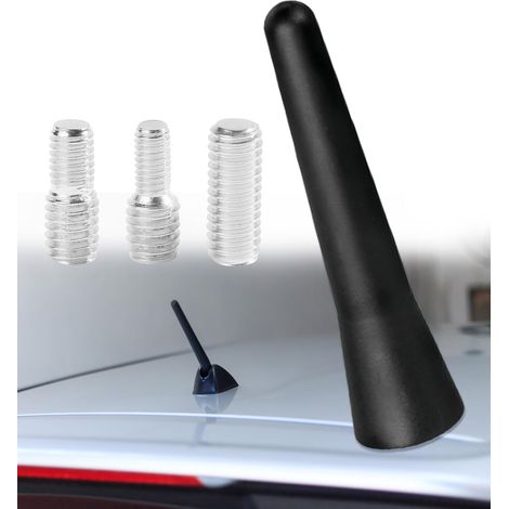 Antenne Voiture,Antenne Voiture Courte avec Vis M4 M5 M6,Accessoires pour Voitures,FM/AM/Dab Amplificateur Autoradio,Compatible avec la Plupart des Véhicules équipés d'une Antennes Externe (1/5)