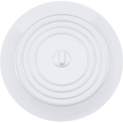 Bouchon d'évier rond en silicone - Solution pratique pour la cuisine et la salle de bain, disponible en 13 cm et 15 cm. (1/4)
