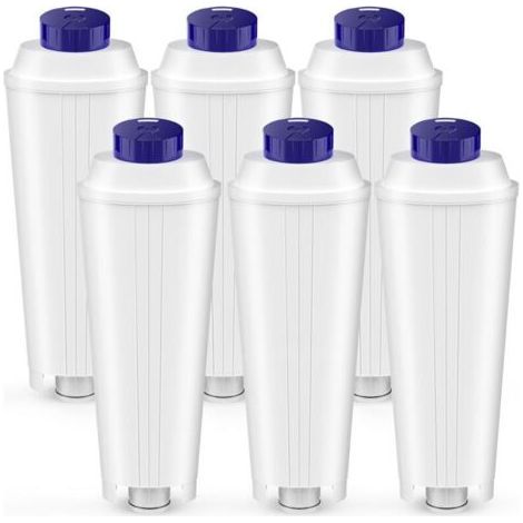 6 Pcs DLSC002 Filters for Delonghi Magnifica s, Dinamica,ECAM,ESAM,ETAM,Primadonna,BCO,EC Serie Coffee Machine, Water Filter Cartridges for Delonghi, to Soften Water and Reduce Limescale (1/4)