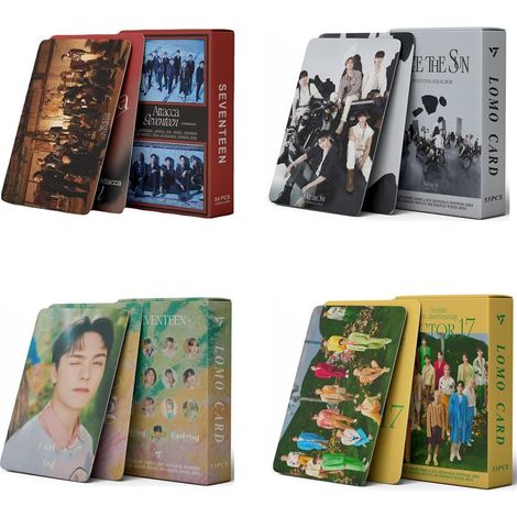 4-pack/219 st Seventeen Lomo-kort Fotokort Seventeen nya album Lomo-kort Seventeen minifotokort Seventeen affischkort Présent jusqu'aux fans (1/5)