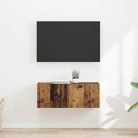 TV-Wandschrank 2 pcs Altholz 39 x 31 x 29,5 cm Holzwerkstoff (1/5)