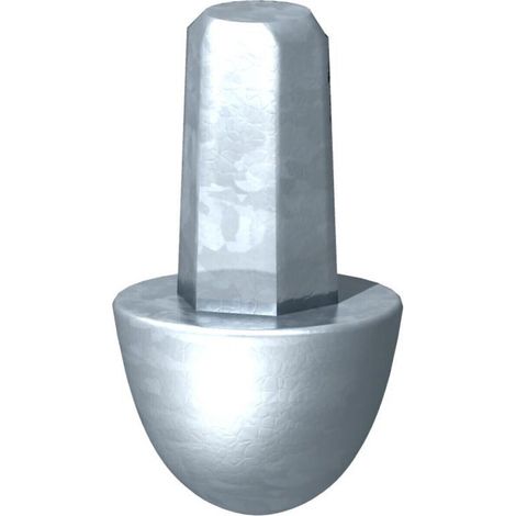 OBO Bettermann Erderspitze für OMEX-Erder 25mm Stahlguss tauchfeuerverzinkt, 3041255 (1/3)