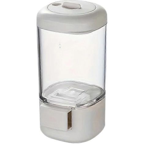 Salière à pression, flacon doseur de sel transparent de cuisine scellé (1/5)