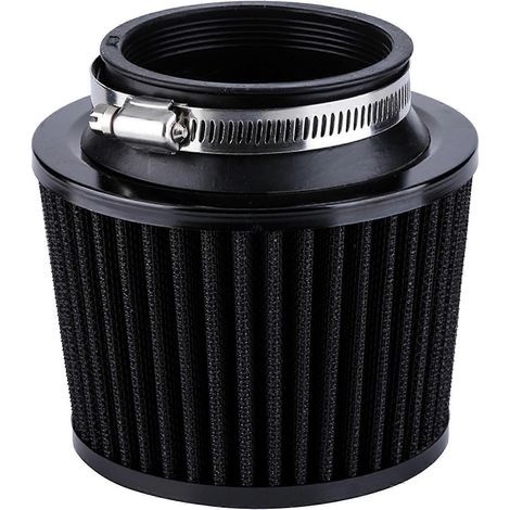 Filtre à air lavable haute performance 70 mm, filtre à air froid 2,75 pouces, noir pour voiture et moto. (1/4)